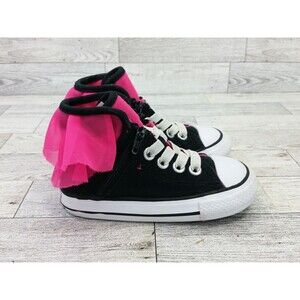 Converse Girls Tulle Chuck Taylor All Star High Tops Sneakers Purple Size 6